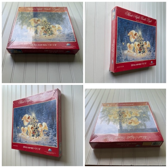 Bradford Exchange Silent Night Gentle Light Dona Gelsinger Christmas Puzzle New - Picture 5 of 6